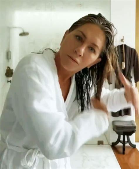 jennifer aniston leaked|Jennifer Aniston, 53, strips naked for shower selfie as hair icon ...